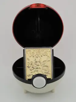 Near Mint 1999 Burger King Pokemon Pokeball with 23K Gold Plated MEWTWO - No Box - Image 1