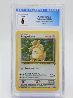 KANGASKHAN 1999 POKEMON JUNGLE UNLIMITED HOLO RARE 5/64 CGC 6 Q5650 - Image 1