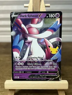 Dark Sylveon V SWSH134 NM Pokemon Celebrations Black Star Promo Card Anniversary - Image 1