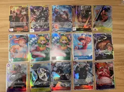 One Piece Card Lot of 15 cards SR AA And SEC English - Image 1