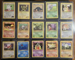 Pokemon TCG Vintage Gym Heroes Set - Card Lot - Image 1