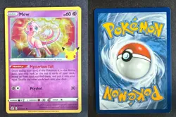 MEW 011/025 CEL CELEBRATIONS POKEMON CARD TCG LP 2021 HOLO - Image 1