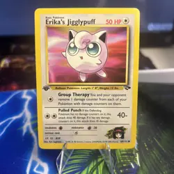 Pokemon Card - Erika's Jigglypuff Gym Challenge 69/132 Common 1st Edition - Image 1