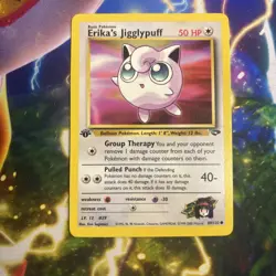 Pokemon Card - Erika's Jigglypuff Gym Challenge 69/132 Common 1st Edition - Image 3