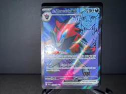 N's Zoroark ex 175 2025 Pokemon Journey Together Full Art Ultra Rare Card NM+ a - Image 3