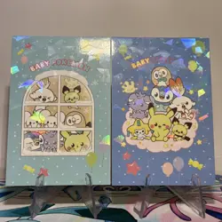 2 Cracked Ice Holo Database Set Pikachu Piplup Pichu Babys Non-TCG POKEMON CARD - Image 1