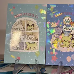 2 Cracked Ice Holo Database Set Pikachu Piplup Pichu Babys Non-TCG POKEMON CARD - Image 4