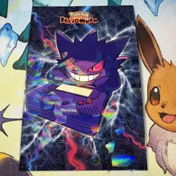 Cracked Ice Holo Gengar Gameboy Database Non-TCG Pokemon Card - Image 1