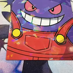 Cracked Ice Holo Gengar Mario Database Non-TCG Pokemon Card - Image 2