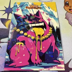 Cracked Ice Holo Gengar Database Non-TCG Pokemon Card - Image 1