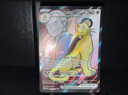 Team Rocket's Persian ex 219 Pokemon Destined Rivals Full Art Ultra R Card NM+ - Image 3