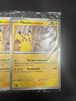 Pokemon Pikachu At The Museum x Natural History London Jumbo Card - Sealed x5 - Image 2