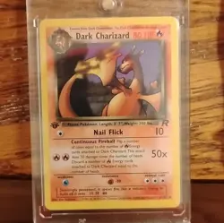 Pokemon Dark Charizard Team Rocket Rare 1st Edition 21/82 HP 80 Regular Card - Image 1
