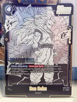 Bandai Dragon Ball Fusion World Manga Booster 02 SR Card - Son Goku (SB02-023) - Image 1