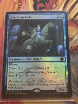 Patrician Geist (Promo Pack) [Innistrad: Midnight Hunt Promos] Foil Near Mint - Image 1