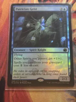 Patrician Geist (Promo Pack) [Innistrad: Midnight Hunt Promos] Foil Near Mint - Image 2