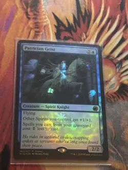 Patrician Geist (Promo Pack) [Innistrad: Midnight Hunt Promos] Foil Near Mint - Image 5