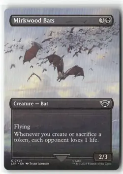 Mirkwood Bats (Borderless) Universes Beyond: the Lord of the Rings. Regular MTG - Image 1