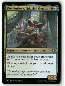 Outlaws of Thunder Junction Magic: The Gathering Doc Aurlock, Grizzled Genius NM - Image 1