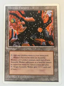 Mishra's Factory U Fourth Edition 4ED Normal MTG LP - Image 1