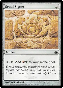 GRUUL SIGNET mtg Very Light Play Guildpact 1 Common - Image 1