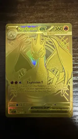 Pokemon TCG Mega Charizard Y Ex 294/217 Gold Ultra Rare Ascended Heroes NM/M Eng - Image 1
