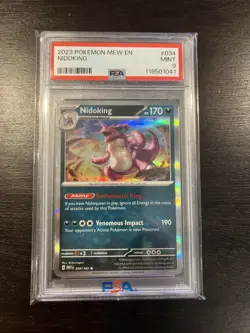 2023 POKEMON MEW EN-151 #034 NIDOKING PSA 9 MINT - Image 4