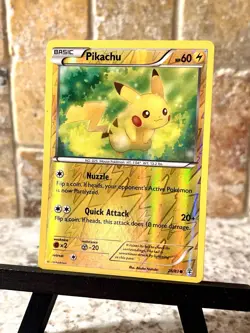 Pokemon TCG ~ Pikachu Reverse Holo Rare [XY: Generations 26/83] NIM - Image 3