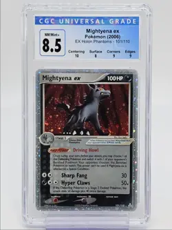 MIGHTYENA EX 2006 POKEMON EX HOLON PHANTOMS RARE 101/110 CGC 8.5 Q5650 - Image 1