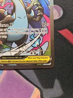 Pokemon TCG Phantasmal Flames UPC Mega Charizard X ex #23 Promo Clean W/Crease - Image 5