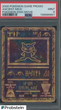2000 Pokemon Game Promo Movie Ancient Mew PSA 9 MINT - Image 1