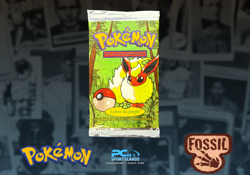 1999 Pokemon Spanish Fossil "Sobre de Jungla" Booster Pack Factory Sealed WPX26 - Image 1