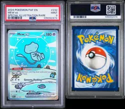 2024 POKEMON PAF EN-PALDEAN FATES SPECIAL ILLUSTRATION RARE #232 MEW EX PSA 9 - Image 3