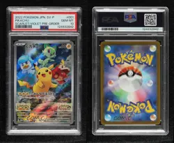Pikachu (S/V Pre-Order) Japanese Pokemon Scarlet & Violet (SV-P) PSA 10 GEM MT - Image 3