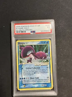 Pokemon PSA 5 Gold Star Kyogre EX Delta Species - Image 1