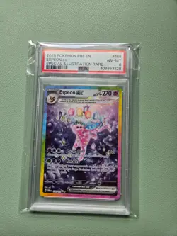 2025 POKEMON PRISMATIC EVOLUTIONS #155 ESPEON ex SPECIAL ILLUSTRATION RARE - Image 1