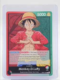 MONKEY D. LUFFY 2022 ONE PIECE ROMANCE DAWN LEADER D OP01-003 Q5571 - Image 1