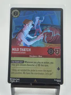 Milo Thatch 145/204 Disney Lorcana Archazia's Island Cold Foil - Image 1