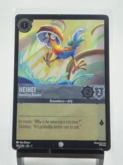 HeiHei Disney Lorcana Archazia's Island 185/204 Rambling Rooster Cold Foil - Image 1
