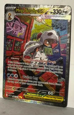 Mega Scrafty ex 285/217 SIR PACK FRESH NM/M Pokemon Ascended Heroes Fast Ship - Image 3