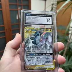 CGC 10 Arceus & Dialga & Palkia GX 065/095 RR Alter Genesis sm12 Pokemon Card - Image 1