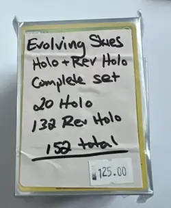 152 Card Evolving Skies Complete Reverse And Holo Set 132 Rh 20 Holo - Image 1