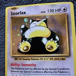 Snorlax XY 179 Black Star Promo Holofoil LP Pokemon Card TCG - Image 2
