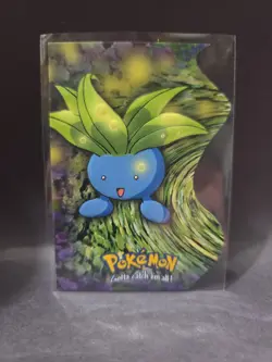NM/VLP! Oddish #43 EV4 of 12 - Embossed Diecut WHITE LOGO - Topps Pokemon Card - Image 1