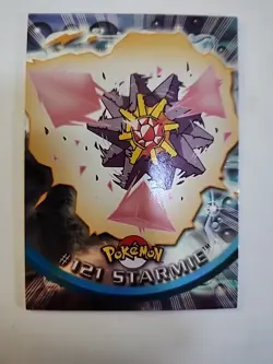 Lp #121 Starmie - Topps TV Animation Series 3 - Pokemon Card 2000 Blue Logo - Image 1