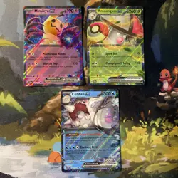 Lot of 3 Pokemon Scarlet Violet double rare cards - Image 1