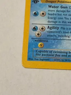 Pokemon TCG Horsea & Seadra 2 Card Evolution Lot WOTC 1999 1st Edition Seadra - Image 3