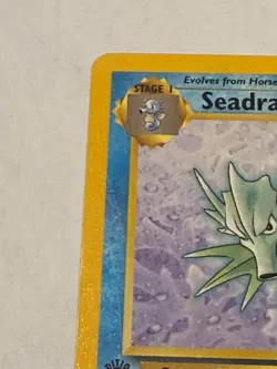 Pokemon TCG Horsea & Seadra 2 Card Evolution Lot WOTC 1999 1st Edition Seadra - Image 4