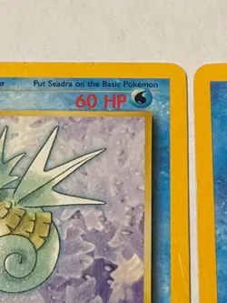 Pokemon TCG Horsea & Seadra 2 Card Evolution Lot WOTC 1999 1st Edition Seadra - Image 5