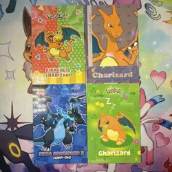 4 Cracked Ice HoloS Charizards Lot Different Card Database Sets NON-TCG - Image 1